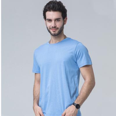 China Casual Simple Men's T-Shirt 100% Cotton Plus Size Unisex T-Shirt Wholesale Custom Made Camisas Round Neck Breathable White Tee Shirt for sale