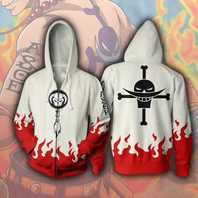 China Breathable Hot Selling Anima 3D Printed Kapuzenpullover Tudung OEM Custom Puls Size Men Zipper Pocket Hoodie Anime Hoodie For Men for sale