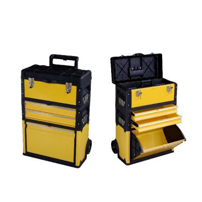 China High Quality Plastic Trolley Case With Skate Wheels , Toolbox Easy Transport Trolley for sale