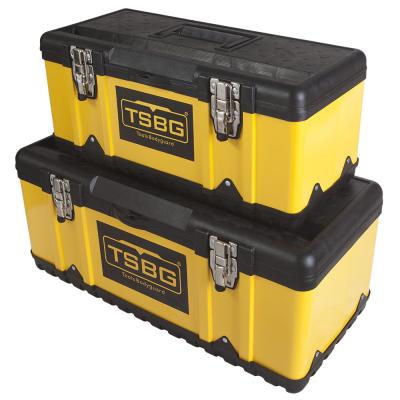 China PVC Hardware Tool Box Storage Box Household Portable Plastic Electrician Multifunctional Repair Box for sale