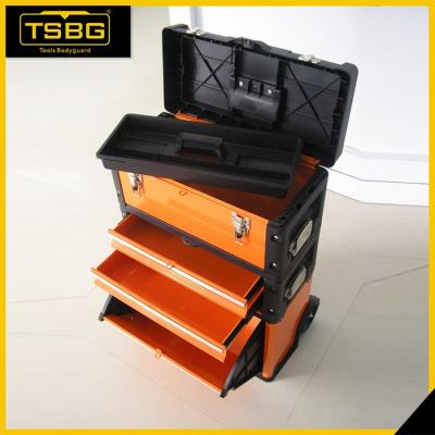 China High quality multilayer PP+sheet iron travel luggage bags /trolley tool case for sale