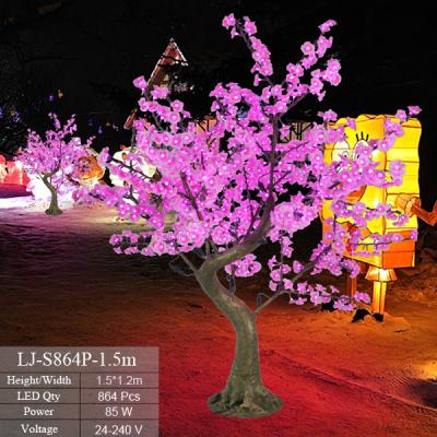 China interior & Indoor Led Tree Outdoor Decoration New Design With Flowers Outdoor Led Christmas Tree Decoration for sale