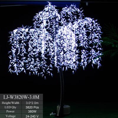 China Tropical Landscaping Decorative Tree Artificial LED Sweeping Willow Tree for sale