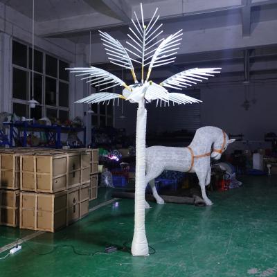 China Tropical Party Wedding Deocrative LED Tree Artificial Outdoor Coconut Palm Trees for sale