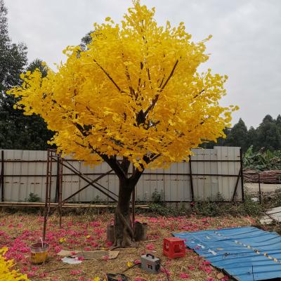 China Large modern artificial tree Ginkgo artificial tree for indoor outdoor ecor for sale