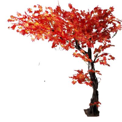 China High Quality Traditional Artificial Maple Tree Autumn Tree Simulation Leaves For Indoor Outdoor Decor for sale