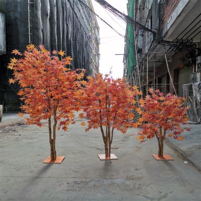 China Large Red Maple Tree Traditional Japanese Artificial Plants Decoration Outdoor Artificial Maple for sale