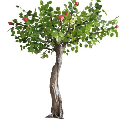 China Minimalist Artificial Fruit Tree Artificial Apple Trees For Indoor Outdoor Decor for sale