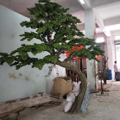 China Traditional wholesalers garden decoration plant artificial plant plastic pine for sale