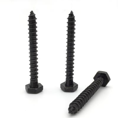 China HEX Galvanized Carbon Steel DIN 571 Galvanized Single Hexagon Head Wood Lag Screws Screw Fasteners for sale