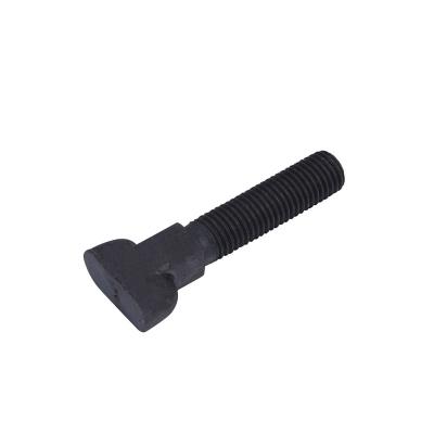 China Customized Black Galvanized Steel T-Bolt Hammer Head T-Bolt Bolts Size 4.8 5.8 8.8 10.9 M12 M16 for sale