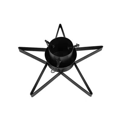 China Basic Home Decoration Fashionable Star Pentagon Artificial Christmas Tree Stands Heavy Duty Metal en venta