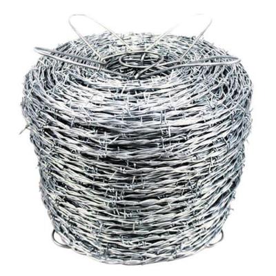 China Construction Low Price Protective Barbed Wire Galvanized Barbed Wire 800M Length Barbed Wire for sale