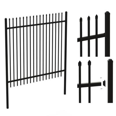 China Easily Assembled Road Guardrail Zinc Steel Railing Garden Steel Fence for sale