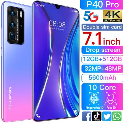 China Frontier 7.1 inch P40 Mobile Phone 2+16G HD Large Screen Water Drop Smart Phone 2021 PRO Customized From Factory for sale