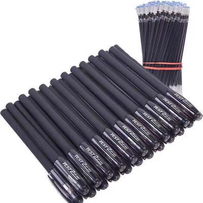 China Master Black Needle Pen Gel Glitter Refill 0.5 Pen Water Pen Stationery For High School Students for sale