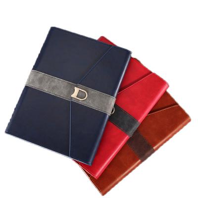 China Retro Business A5 Magnetic Removable Loose Leaf Suit Leather High End Notebook for sale