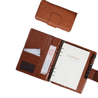 China Korean Creative Business A5 Notebook Magnetic Leather Notebook Diary Calendar for sale