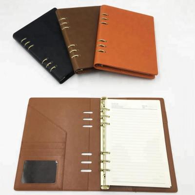 China Leather Diary 2019 PU Notebook Gift Stationery Magnetic Loose Leaf Diary for sale