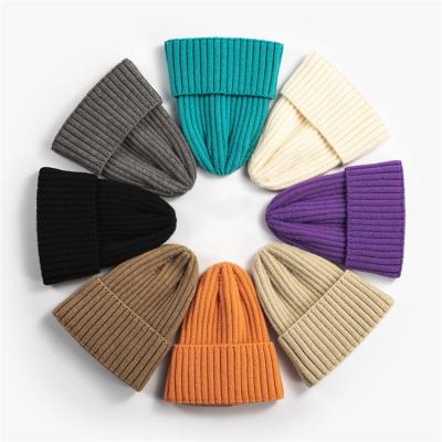 China Wholesale Custom Private Label Sheep Wool Hat High Quality COMMON Beanie Caps For Women Mens for sale