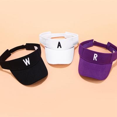 China Checked Wholesale Custom Blank Embroidery Sun Visor Beach Hat Sports Baseball Hats Sun Visor Hat For Women Man for sale