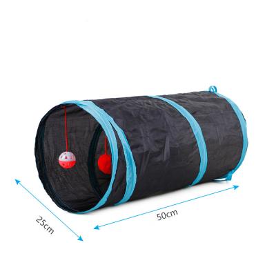 China Factory Pet Supplies Cat Tunnel Toys Pet Cat Channel Stored Buzzer Rolling Collapsible Cages for sale