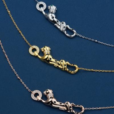 China CLASSIC High Quality Gold Plated Custom Silver Leopard Theme Custom Necklace Jewelry Necklace Pendant For Unisex for sale