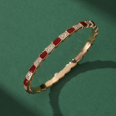 China Fashion Bulk Bracelets Accessories Women Jewelry Bracelet Fritillaria Snake Plated Brass Bracelet Jewelry For Girls Unique for sale