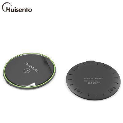 China HUISENTO 5W/7.5W/10W mobile phone charger battery QI mobile phone charging pad station fast radio support charging pad for sale