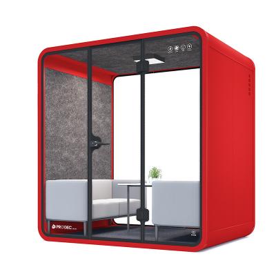 China Office Adjustable Portable Acoustic Soundproof Acoustic Pods Meeting Booth Private Phone Call Mobile Phone Booth (Size) for sale