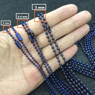 China Bulk 1 Piece Ball DogTag Order Beaded Pendant Chain Casual/Sporty Online Bead Necklace For Jewelry Making DIY Opens Men's Army Military Charm for sale