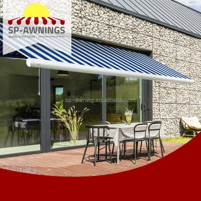 China QUALATY Waterproof Outdoor Retractable French Shade Polycarbonate Modern Window Awnings Roof for sale