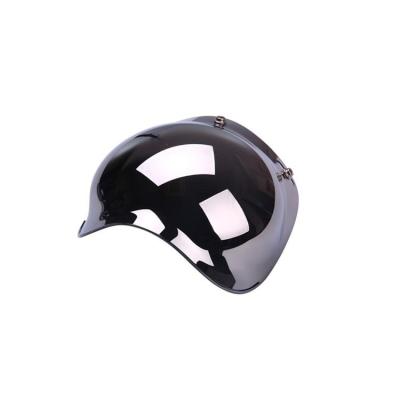 China Impact-Resistance 3 Newest Motorcycle Anti-UV Wholesale Cheap Price Snaps Anti-scratch PC Bubble Helmet Windproof Sun Visor for sale