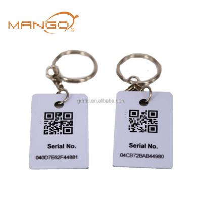 China Patrol System Proximity 13.56Mhz RFID Tags Key Chain Contactless RFID Keytag for sale