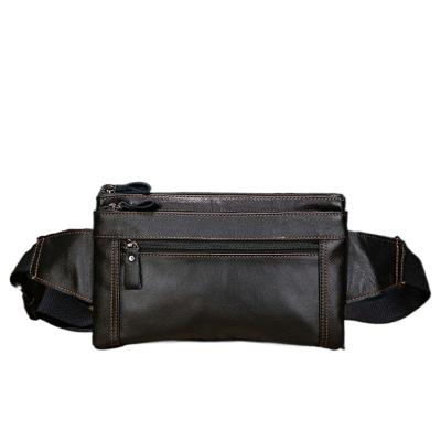 China High Quallity For outdoor genuine leather waist Bag vintage pack Fashion waist and chest bags for travel work business for sale