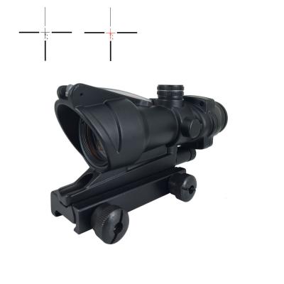 China Red Mil Cross Tactical Night Vision AR Scope High Magnification 4x Fogproof for sale