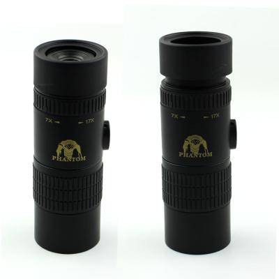 China 30mm BAK7 Prism Long Range Monocular Telescope Handheld Adjustable 7x - 17x for sale