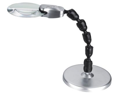 China Table Mounted Magnifying Glass With Light , LED Magnifying Glass Desk Lamp for sale