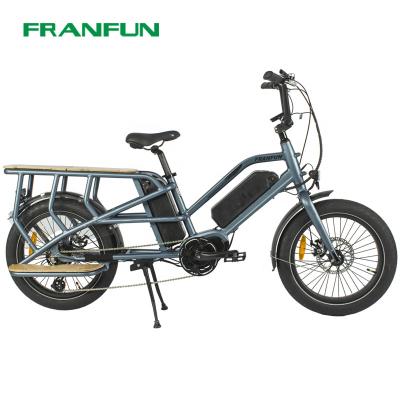 China FRANFUN Aluminum Alloy Hot Selling 30AH Battery Dual Range 140KM Long Tail Electric Bicycle Electric Bicycle for sale