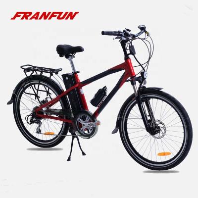 China Aluminum Alloy CE Approval Classic Vintage City Bicycle 26 Inch 36V250W Power Assist Electric Urban Bike for sale