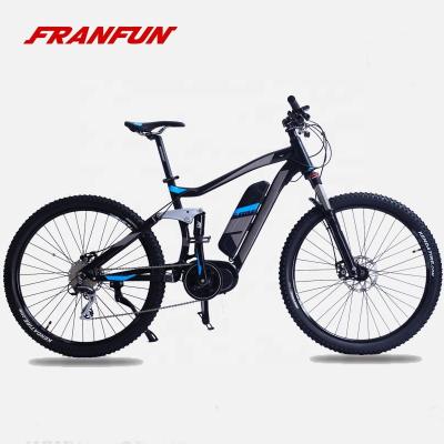 China Aluminum alloy 27.5*2.35 mi full suspension bafang max drive 36V/48V dirt bikes mtb electric bicycle for men for sale