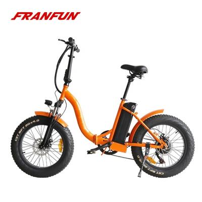 China FRANFUN 20 Inch 36v250w Aluminum Fat Tire Bike Electric Bicycle for sale