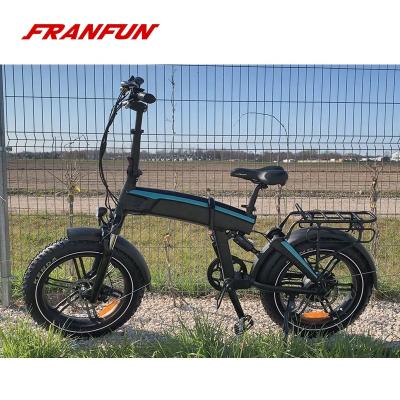 China FRANFUN/OEM 20 Inch 48V500W Luxury Full Suspension Fat Tires Electric Bicycle for sale