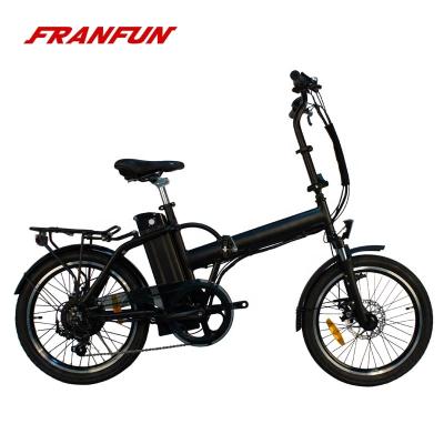 China FRANFUN standard unisex male electric bike 20 inch foldable bicycle for sale