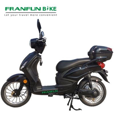 China FRANFUN EU Road Legal 18 Inch Electric Adult Scooter With Pedal Two Seat for sale