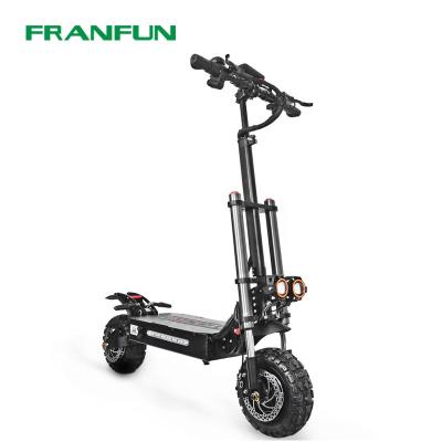 China FRANFUN ALLOY Fold Electric Scooter Kick Scooters 2000w Dual Motor Foldable Scooter for sale