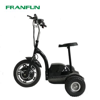 China FRANFUN 500W 3 wheel unisex electric scooter three wheel mobility e scooter full punch scooter for sale