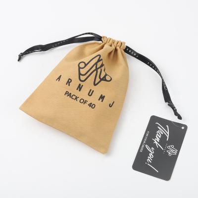 China Custom Dust Bag Security Custom Dust Bag Cotton Canvas Label Soap Gift Packing Pouch Printed Logo Printed Canvas Drawstring Paper Pouch for sale