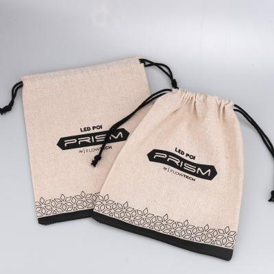 China Custom Hession Wedding Favor Coffee Burlap Hessian Drawstring Bag Tote Bag Natural Eco-Friendly Recyclable Canvas Pouch Tote Bag for sale