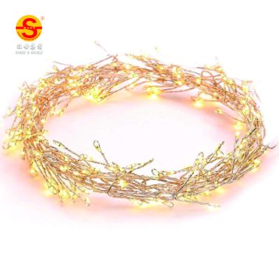 China Holiday Party Use 50L LED Mini Cluster Lights Factory Supply 2m Light Led Cluster Lights Christmas Waterproof Warm White Copper Wire Mini Fairy String for sale